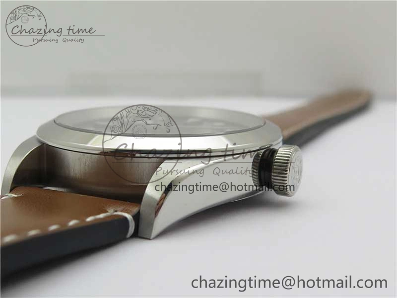 Black Bay 41 SS LF 1:1 Best Edition Blue Dial on Brown Leather Strap A Original 9747