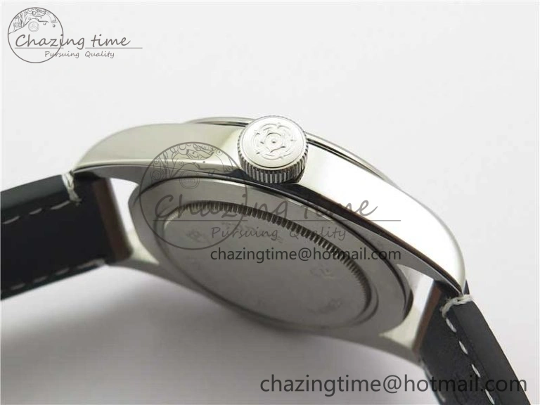 Black Bay 41 SS LF 1:1 Best Edition Blue Dial on Brown Leather Strap A Original 9747