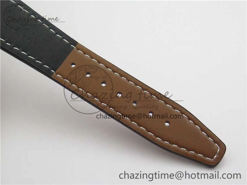 Black Bay 41 SS LF 1:1 Best Edition Blue Dial on Brown Leather Strap A Original 9747