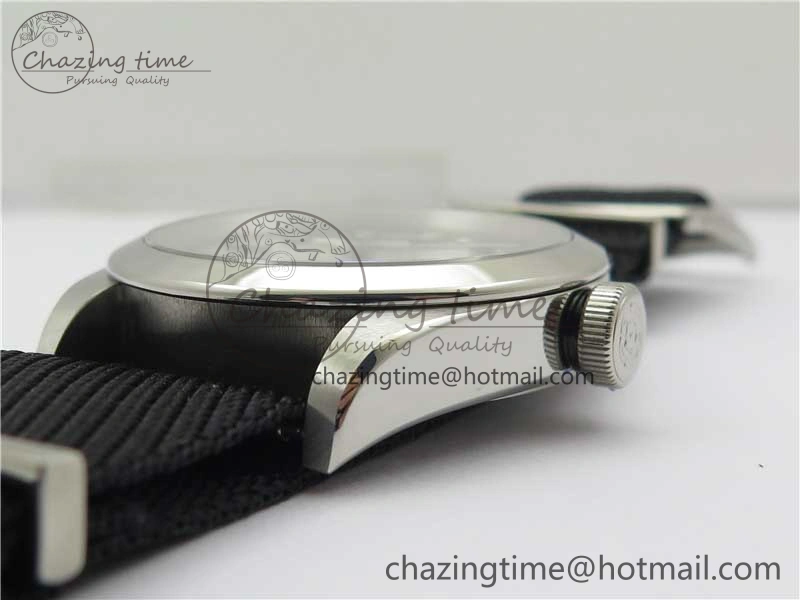Black Bay 41 SS LF 1:1 Best Edition Silver Dial on Black Nylon Strap A Trendy 9752