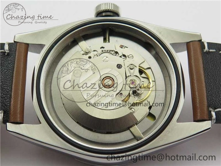 Durable Black Bay 41 SS LF 1:1 Best Edition Silver Dial on Brown Leather Strap A 9744