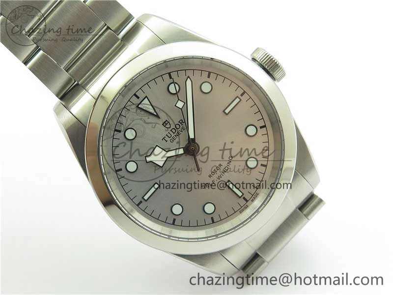 Black Bay 41 SS LF 1:1 Best Edition Silver Dial on SS Bracelet A Premium 9750