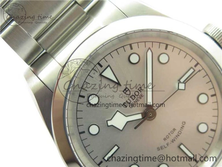Black Bay 41 SS LF 1:1 Best Edition Silver Dial on SS Bracelet A Premium 9750