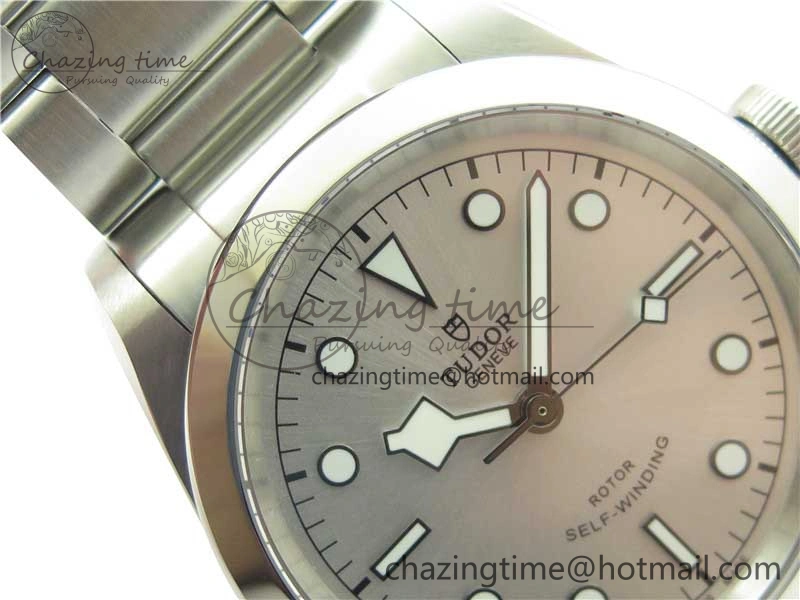 Black Bay 41 SS LF 1:1 Best Edition Silver Dial on SS Bracelet A Premium 9750