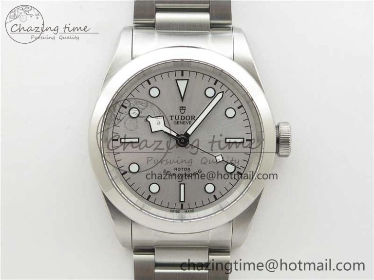 Black Bay 41 SS LF 1:1 Best Edition Silver Dial on SS Bracelet A Premium 9750