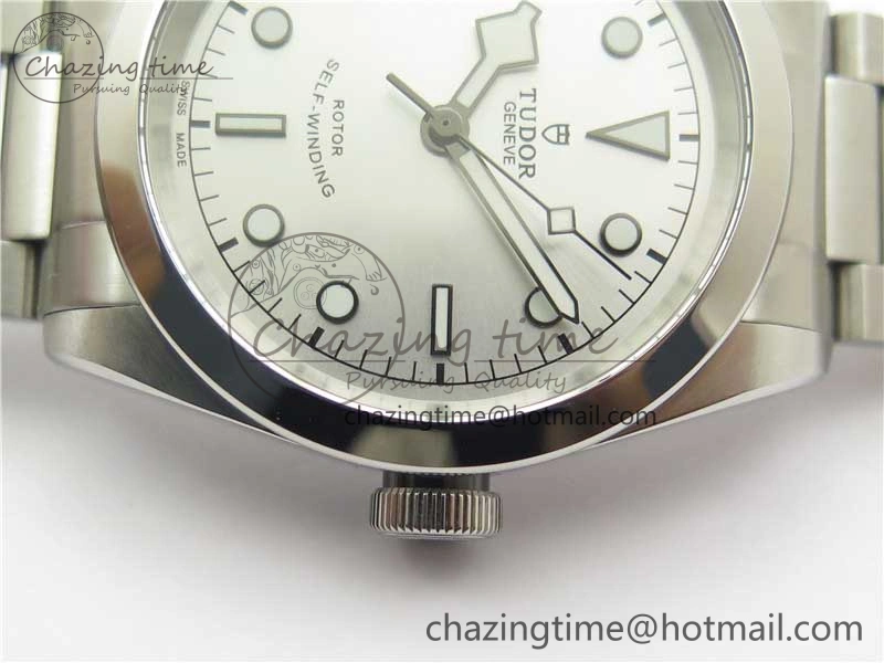 Black Bay 41 SS LF 1:1 Best Edition Silver Dial on SS Bracelet A Premium 9750