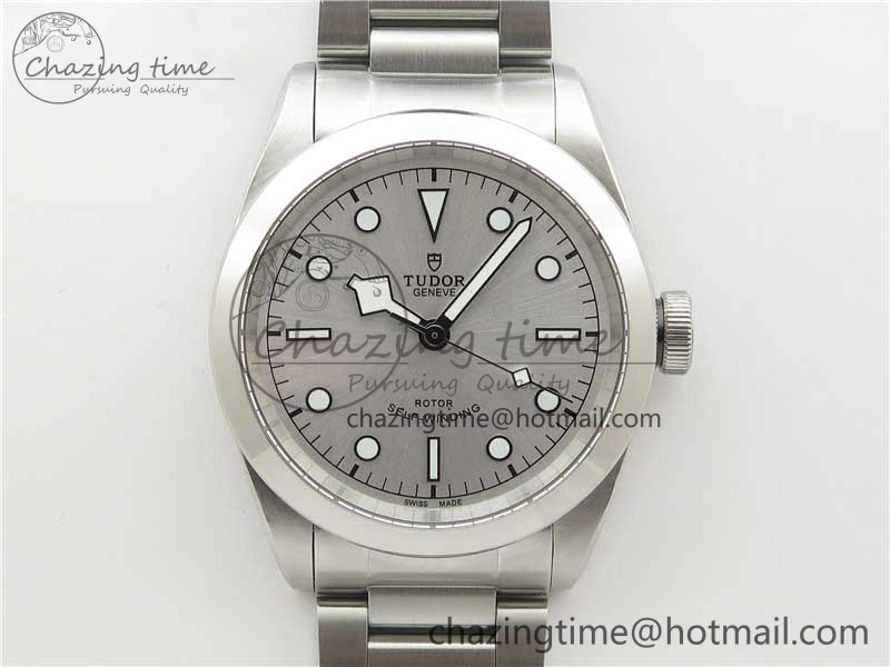 Black Bay 41 SS LF 1:1 Best Edition Silver Dial on SS Bracelet A Premium 9750