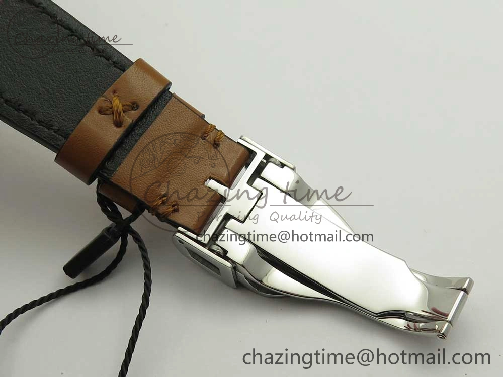 Black Bay 41mm LF 1:1 Best Edition Black Dial on Brown Leather Strap A Minimalist 9765