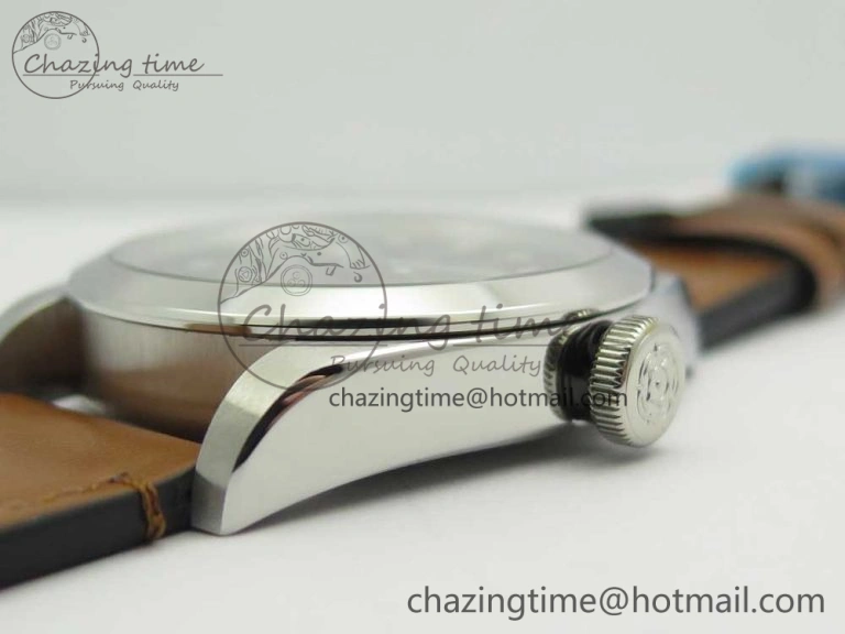 Black Bay 41mm LF 1:1 Best Edition Black Dial on Brown Leather Strap A Minimalist 9765