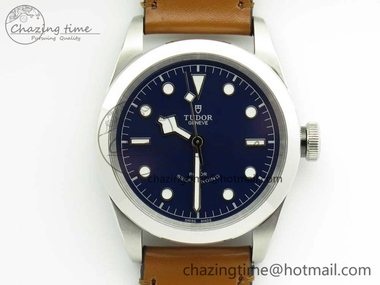 Black Bay 41mm LF 1:1 Best Edition Blue Dial on Brown Leather Strap A Contemporary 9764
