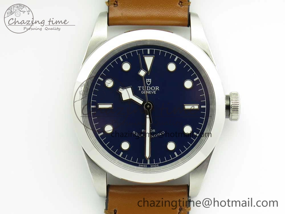 Black Bay 41mm LF 1:1 Best Edition Blue Dial on Brown Leather Strap A Contemporary 9764
