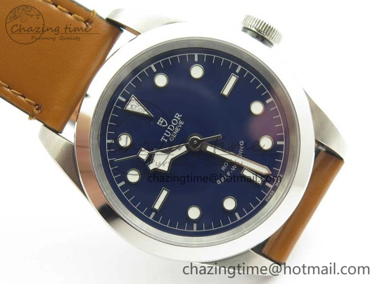 Black Bay 41mm LF 1:1 Best Edition Blue Dial on Brown Leather Strap A Contemporary 9764