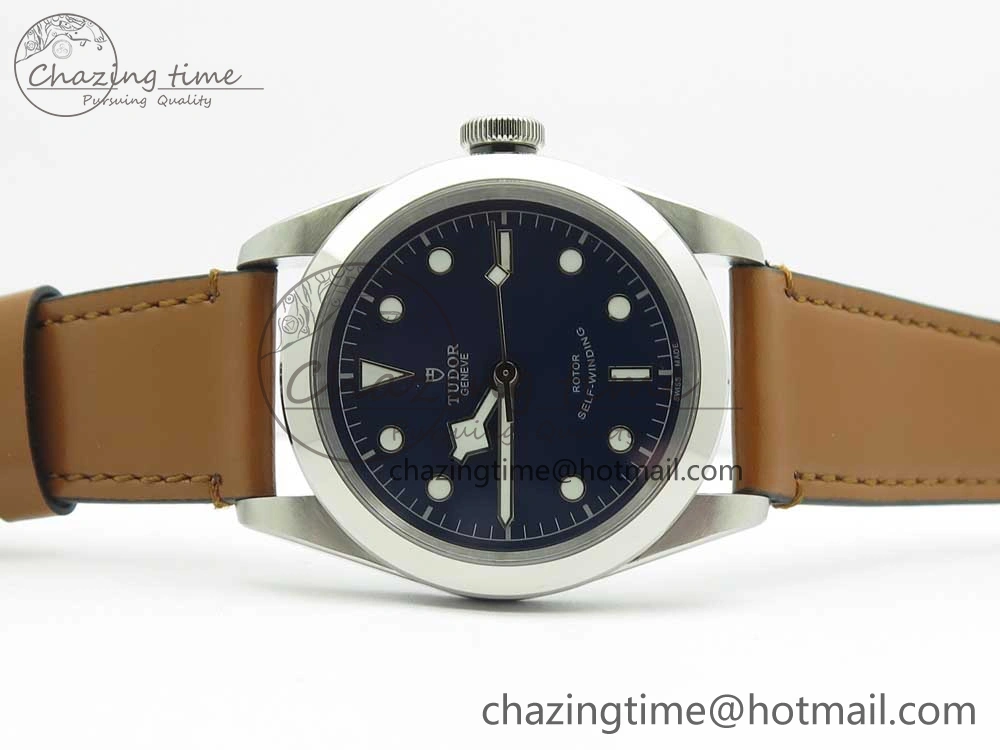 Black Bay 41mm LF 1:1 Best Edition Blue Dial on Brown Leather Strap A Contemporary 9764