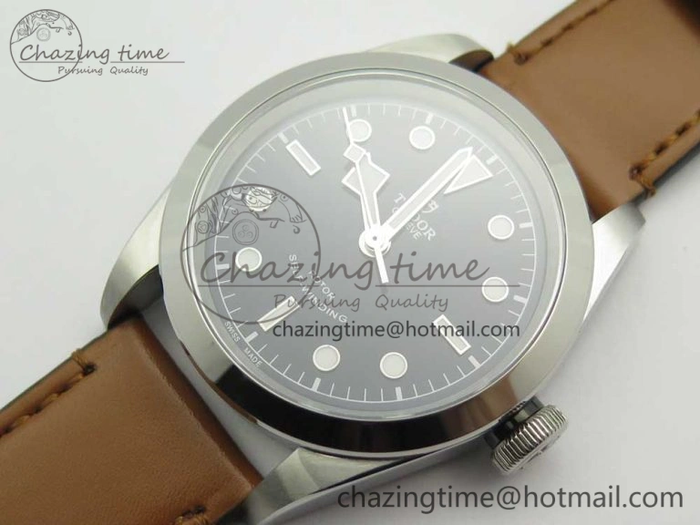 Black Bay 41mm LF 1:1 Best Edition Blue Dial on Brown Leather Strap A Contemporary 9764