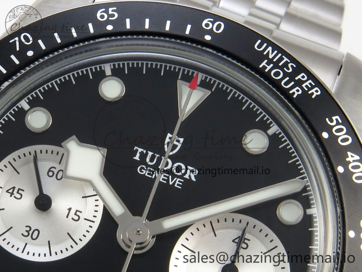 ModernLook Black Bay Chrono SS BLSF 1:1 Best Edition Black Dial on SS Bracelet A 9723