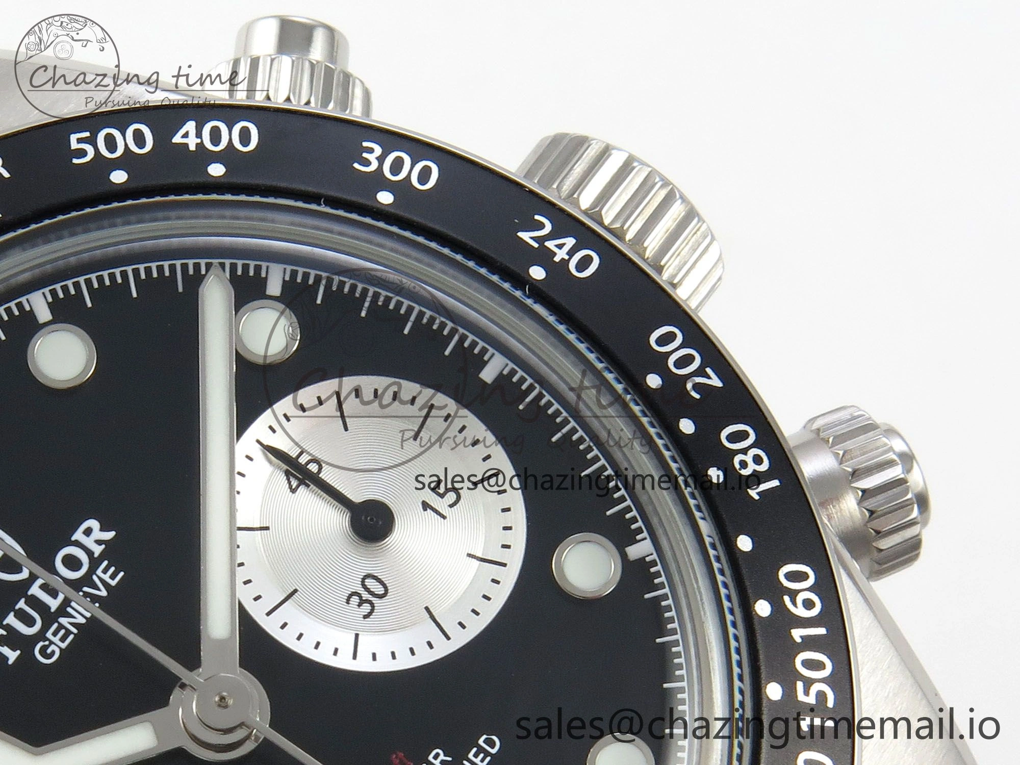 ModernLook Black Bay Chrono SS BLSF 1:1 Best Edition Black Dial on SS Bracelet A 9723