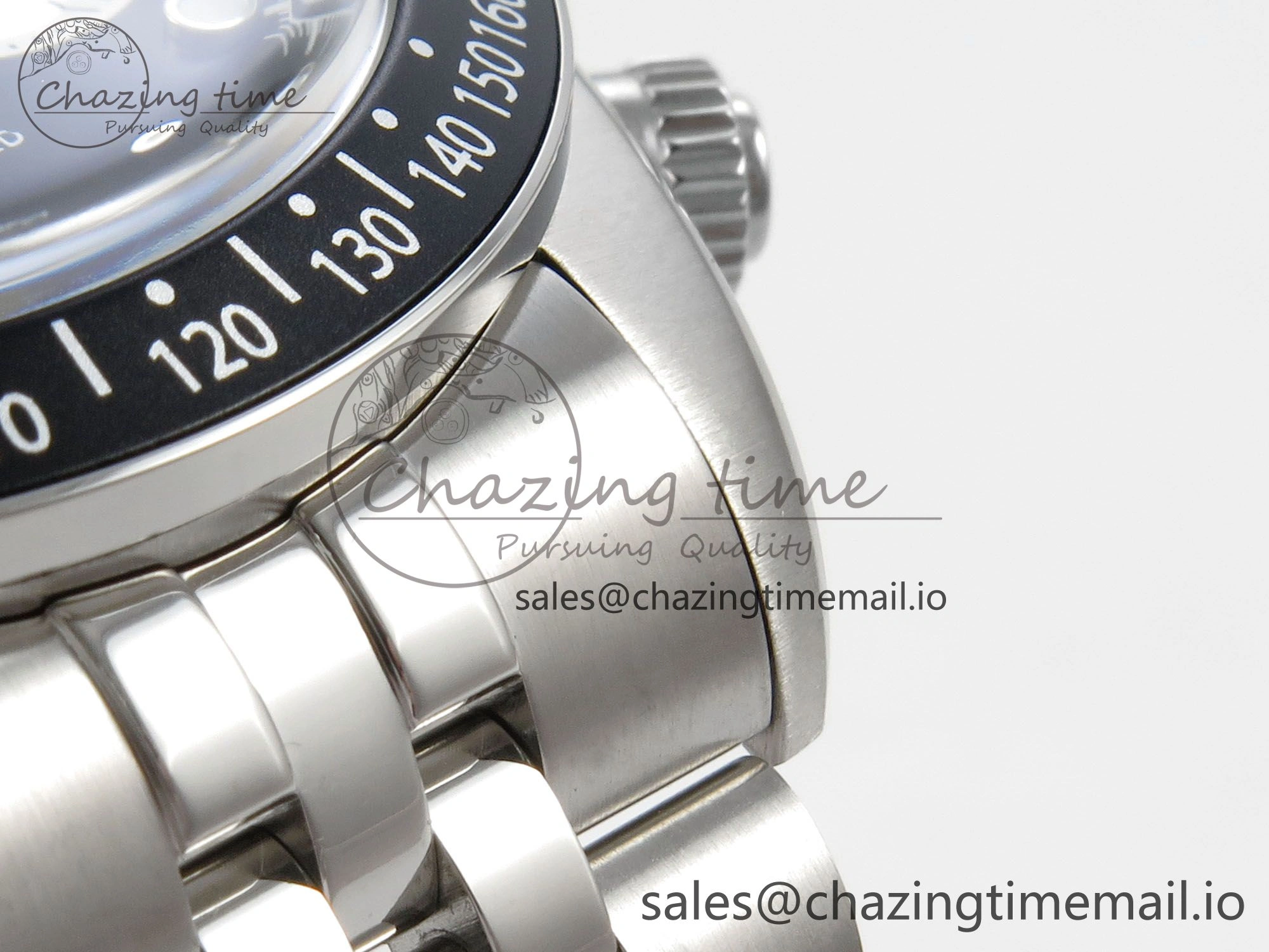 ModernLook Black Bay Chrono SS BLSF 1:1 Best Edition Black Dial on SS Bracelet A 9723