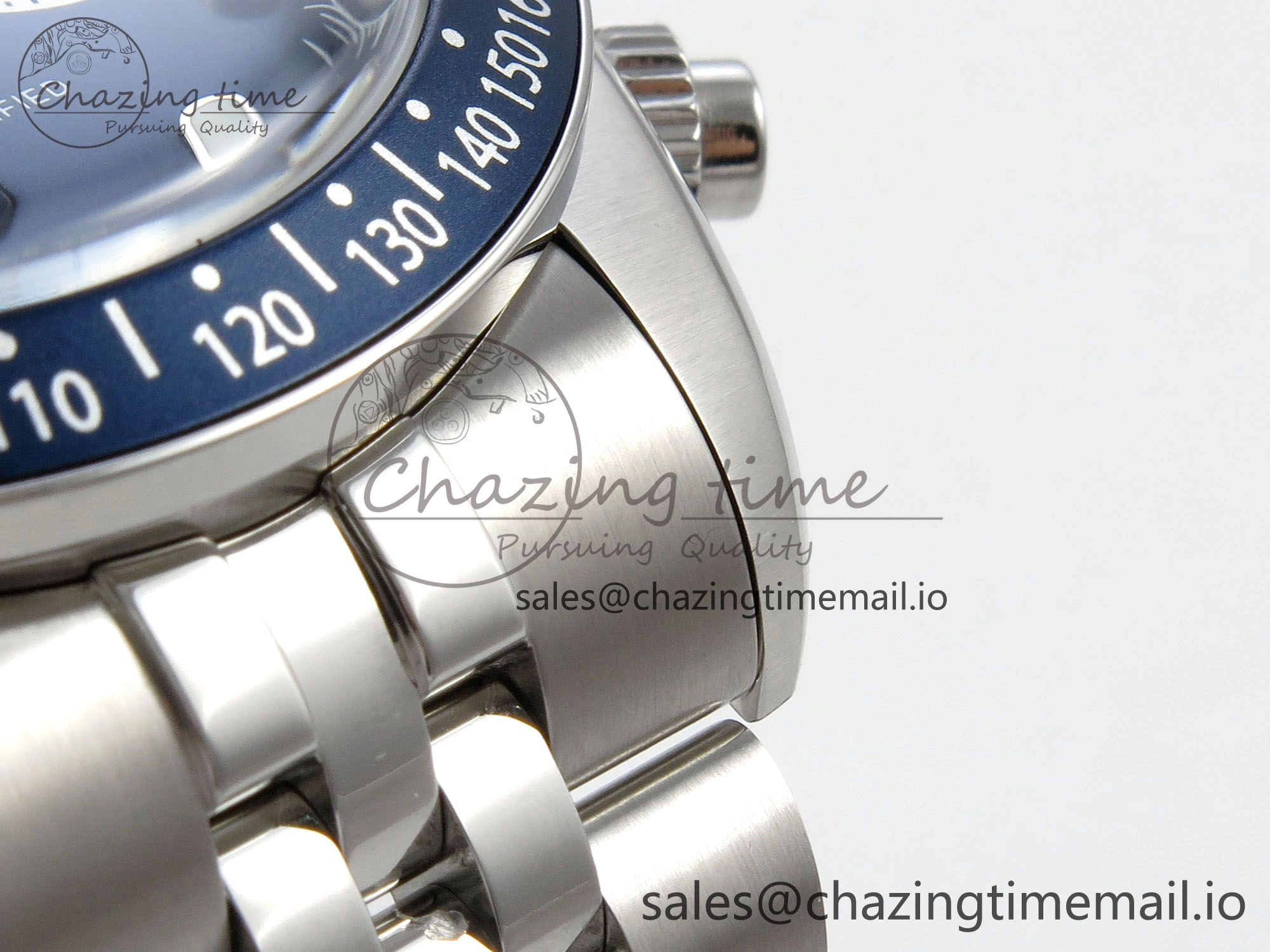EasyCare Black Bay Chrono SS BLSF 1:1 Best Edition Blue Dial on SS Bracelet A 9720