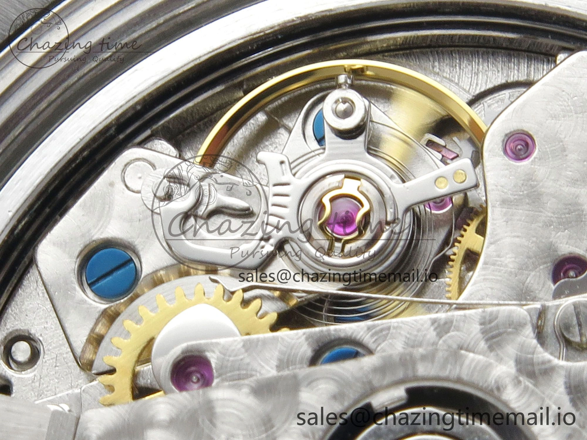 UrbanStyle Black Bay Chrono SS BLSF 1:1 Best Edition Gold Dial on YG SS Bracelet A 9721