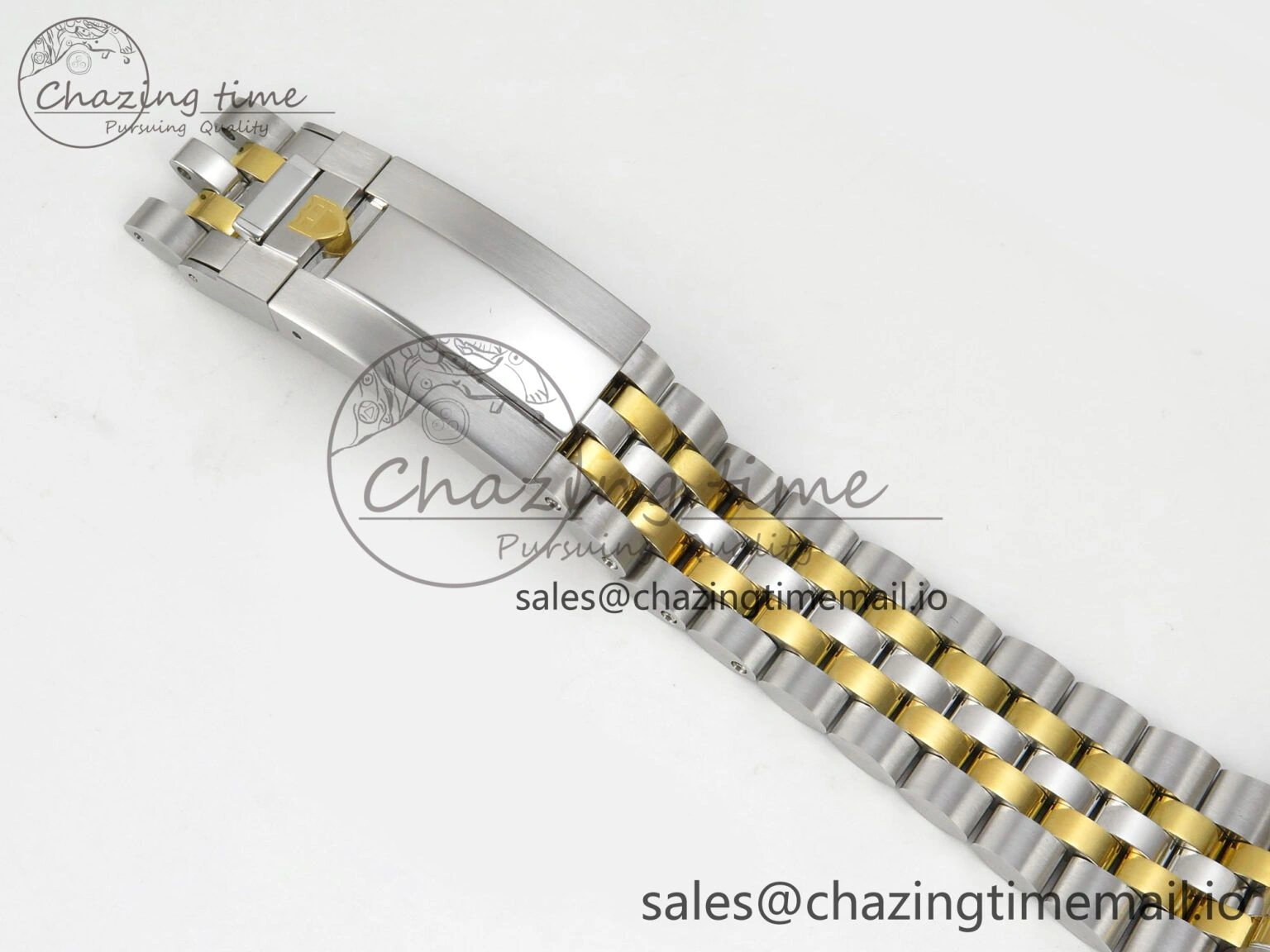 UrbanStyle Black Bay Chrono SS BLSF 1:1 Best Edition Gold Dial on YG SS Bracelet A 9721