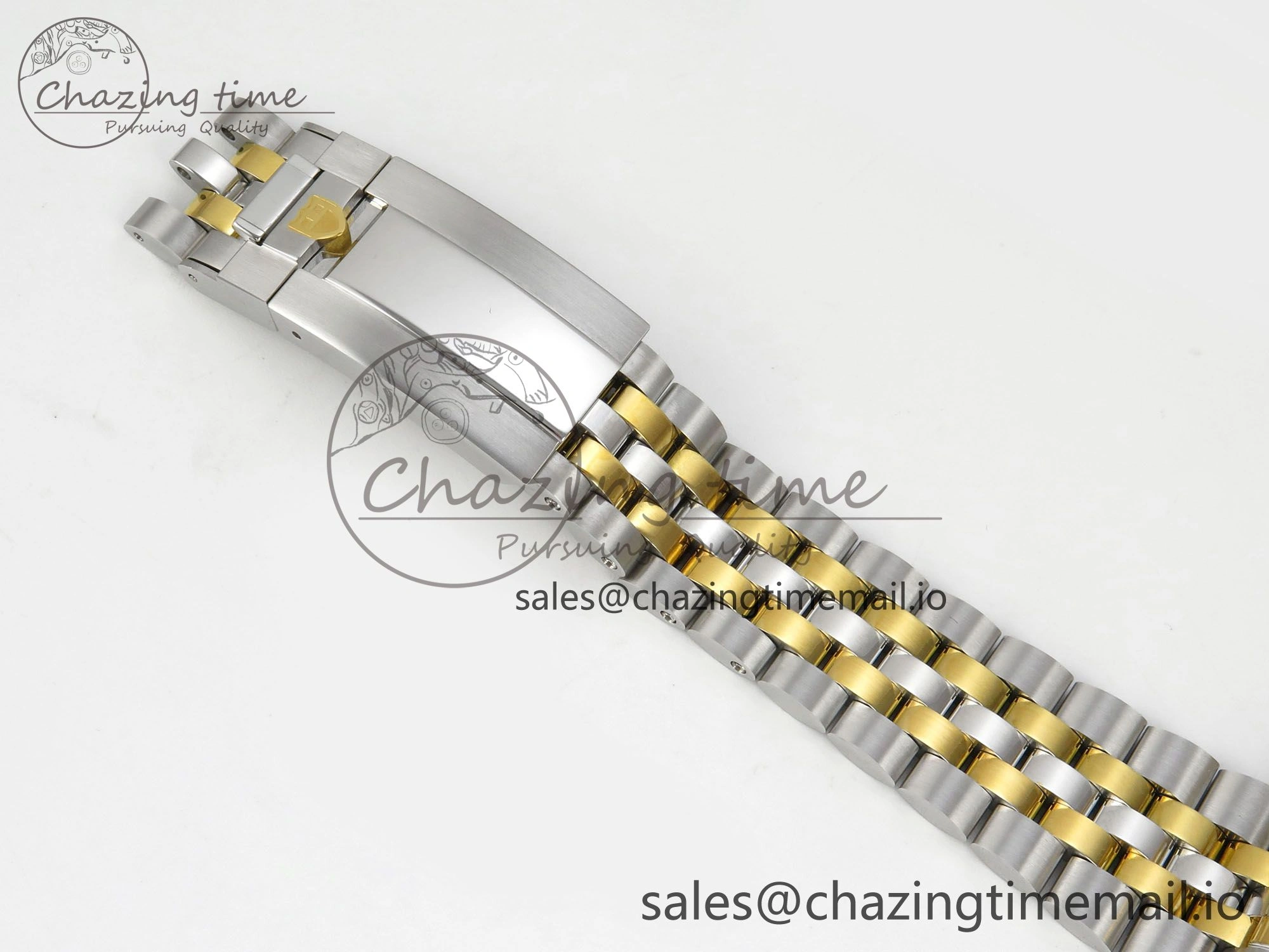 UrbanStyle Black Bay Chrono SS BLSF 1:1 Best Edition Gold Dial on YG SS Bracelet A 9721