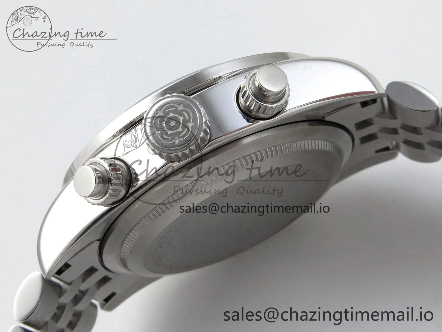 Black Bay Chrono SS BLSF 1:1 Best Edition Pink Dial on SS Bracelet A Stretchable 9724