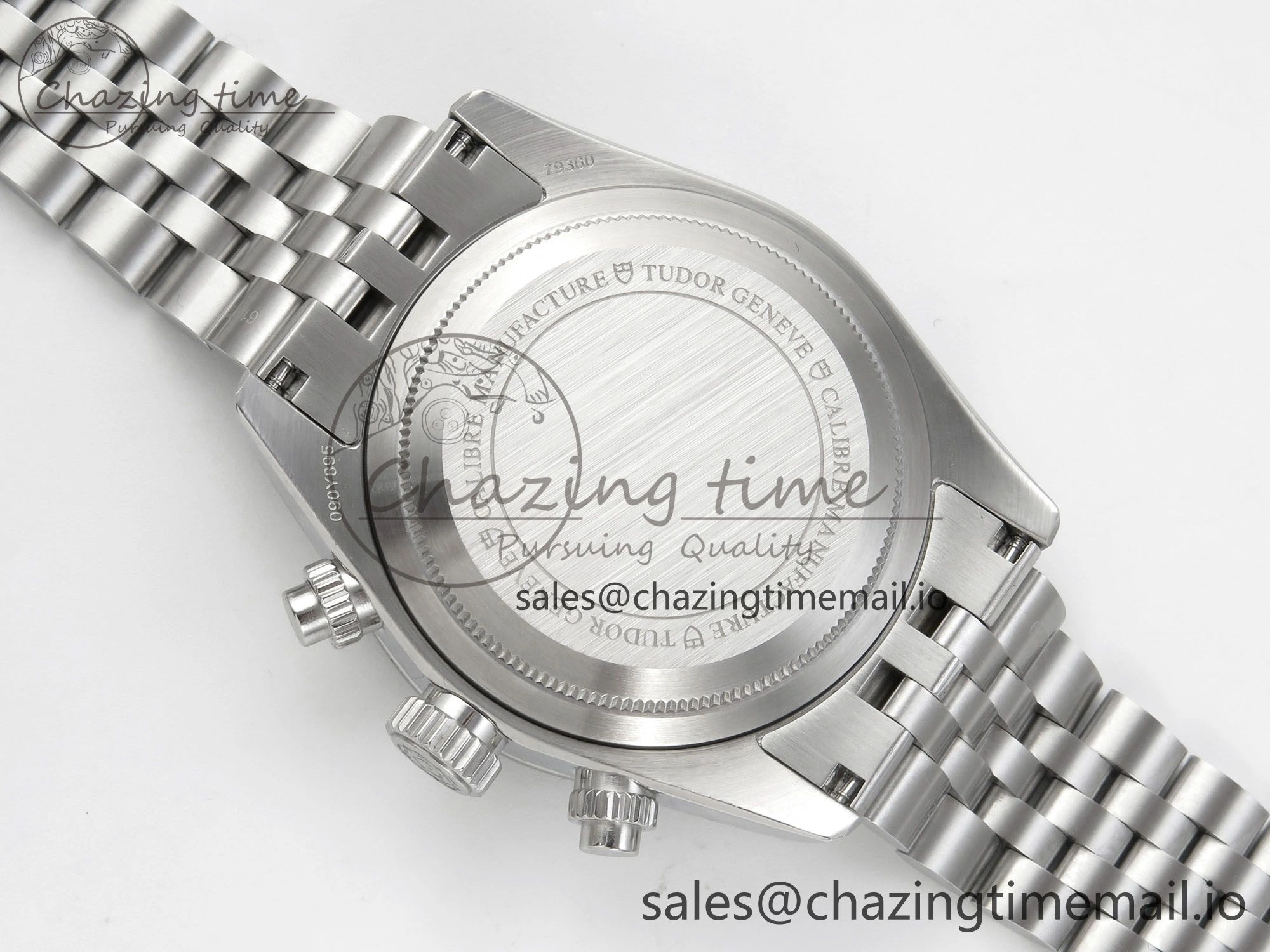 Black Bay Chrono SS BLSF 1:1 Best Edition Pink Dial on SS Bracelet A Stretchable 9724