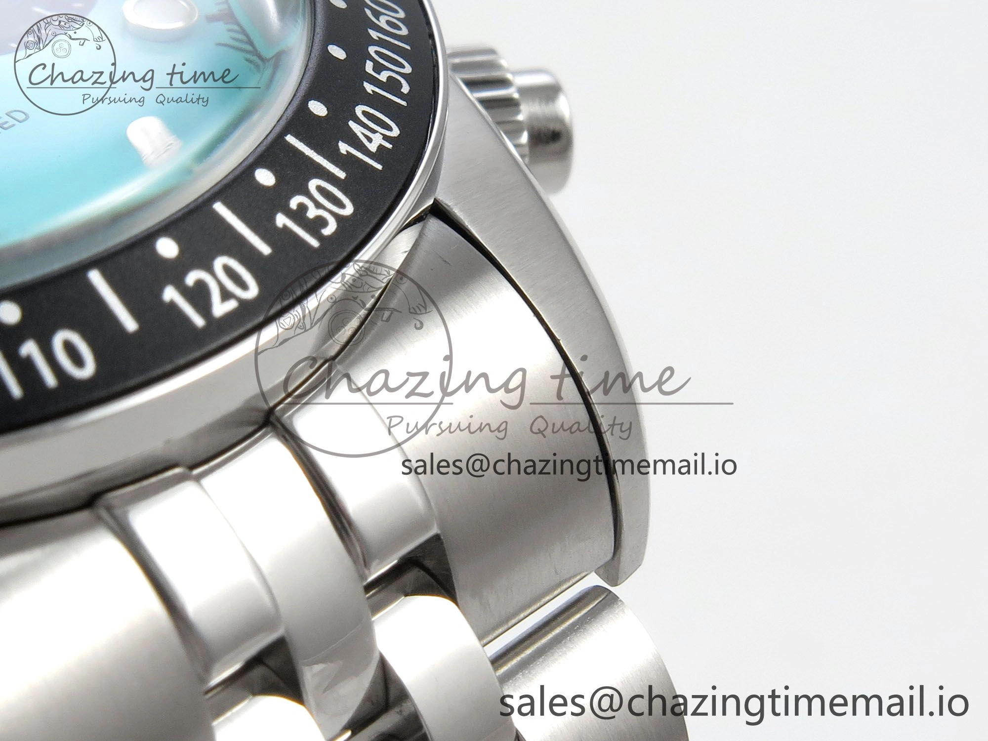 Original Black Bay Chrono SS BLSF 1:1 Best Edition Tiffany Blue Dial on SS Bracelet A 9725