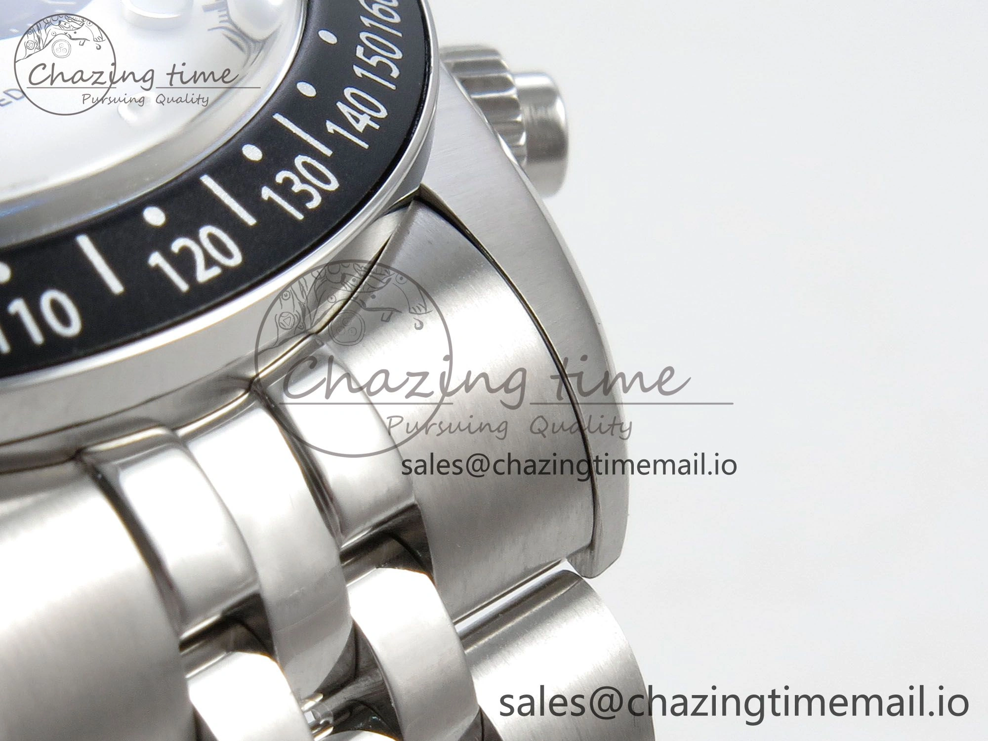 SmartChoice Black Bay Chrono SS BLSF 1:1 Best Edition White Dial on SS Bracelet A 9719