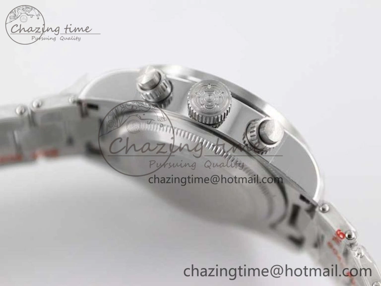 Comfortable Black Bay Chrono SS TWS 1:1 Best Edition White Dial on SS Bracelet A 9746