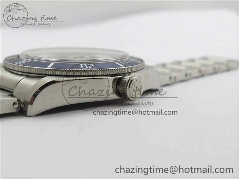 Bright Black Bay Fifty Eight 39mm SS ZF 1:1 Best Edition Blue Dial on SS Bracelet A 9757