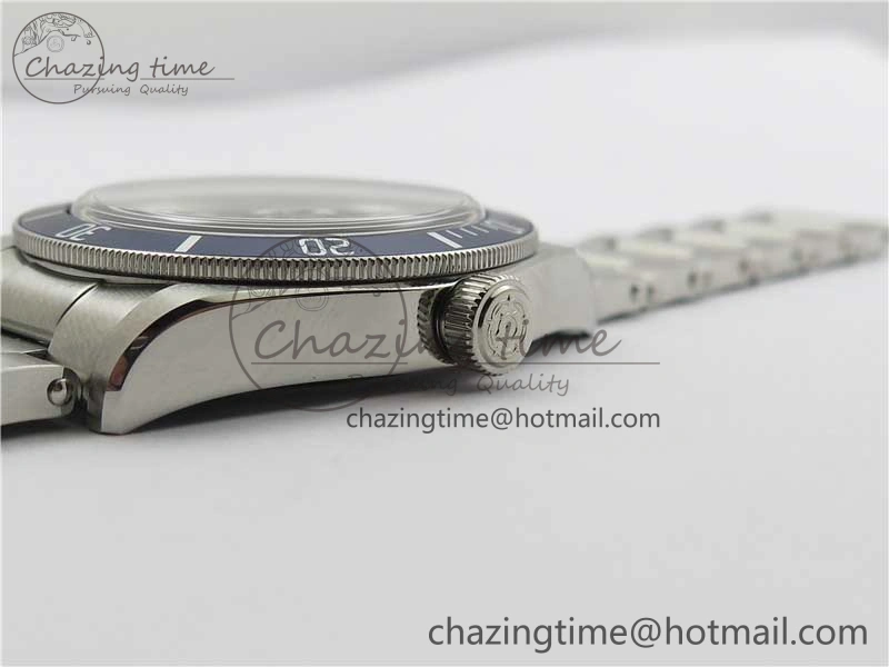 Bright Black Bay Fifty Eight 39mm SS ZF 1:1 Best Edition Blue Dial on SS Bracelet A 9757