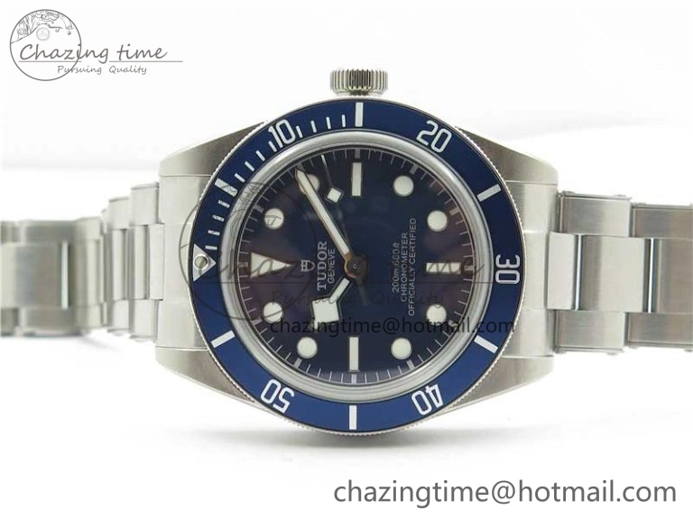 Bright Black Bay Fifty Eight 39mm SS ZF 1:1 Best Edition Blue Dial on SS Bracelet A 9757
