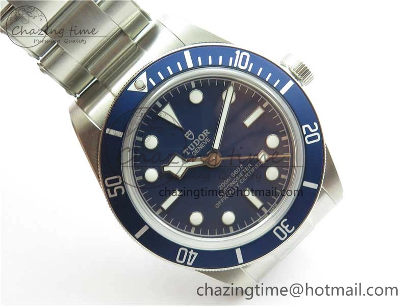 Bright Black Bay Fifty Eight 39mm SS ZF 1:1 Best Edition Blue Dial on SS Bracelet A 9757