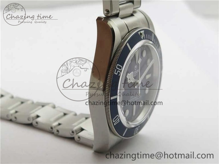 Bright Black Bay Fifty Eight 39mm SS ZF 1:1 Best Edition Blue Dial on SS Bracelet A 9757