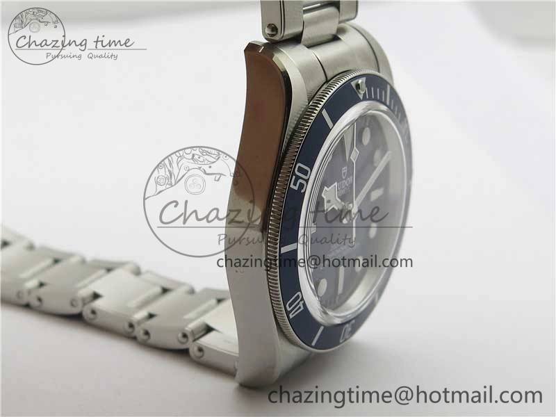 Bright Black Bay Fifty Eight 39mm SS ZF 1:1 Best Edition Blue Dial on SS Bracelet A 9757