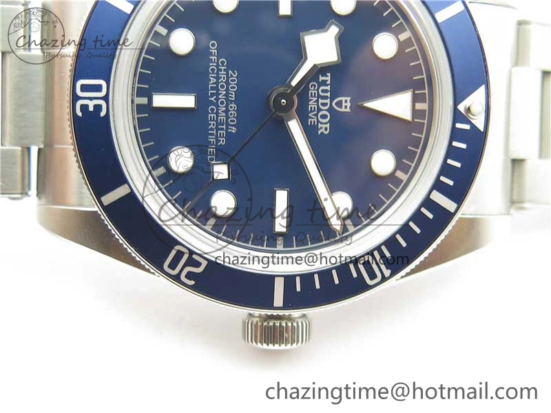 Bright Black Bay Fifty Eight 39mm SS ZF 1:1 Best Edition Blue Dial on SS Bracelet A 9757
