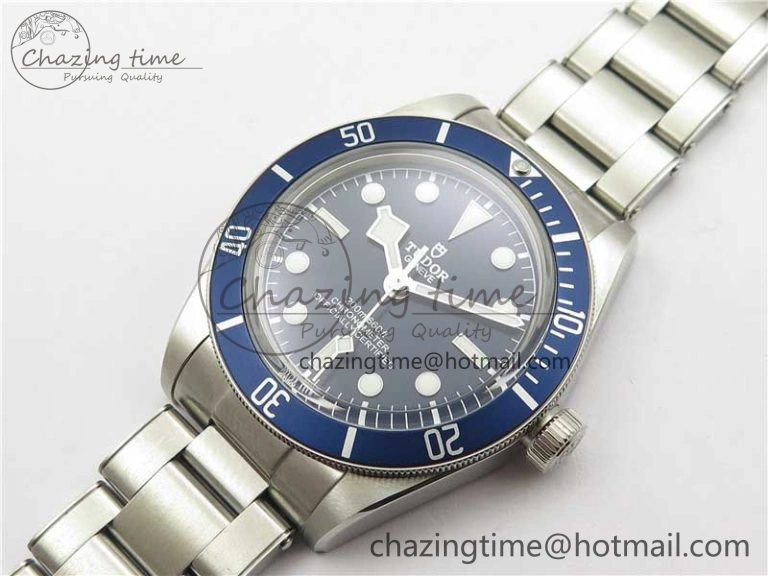 Bright Black Bay Fifty Eight 39mm SS ZF 1:1 Best Edition Blue Dial on SS Bracelet A 9757