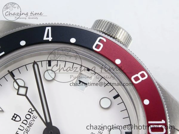 BestValue Black Bay GMT Pepsi Blue Red Bezel ZF 1:1 Best Edition White Dial on SS Bracelet A 9737