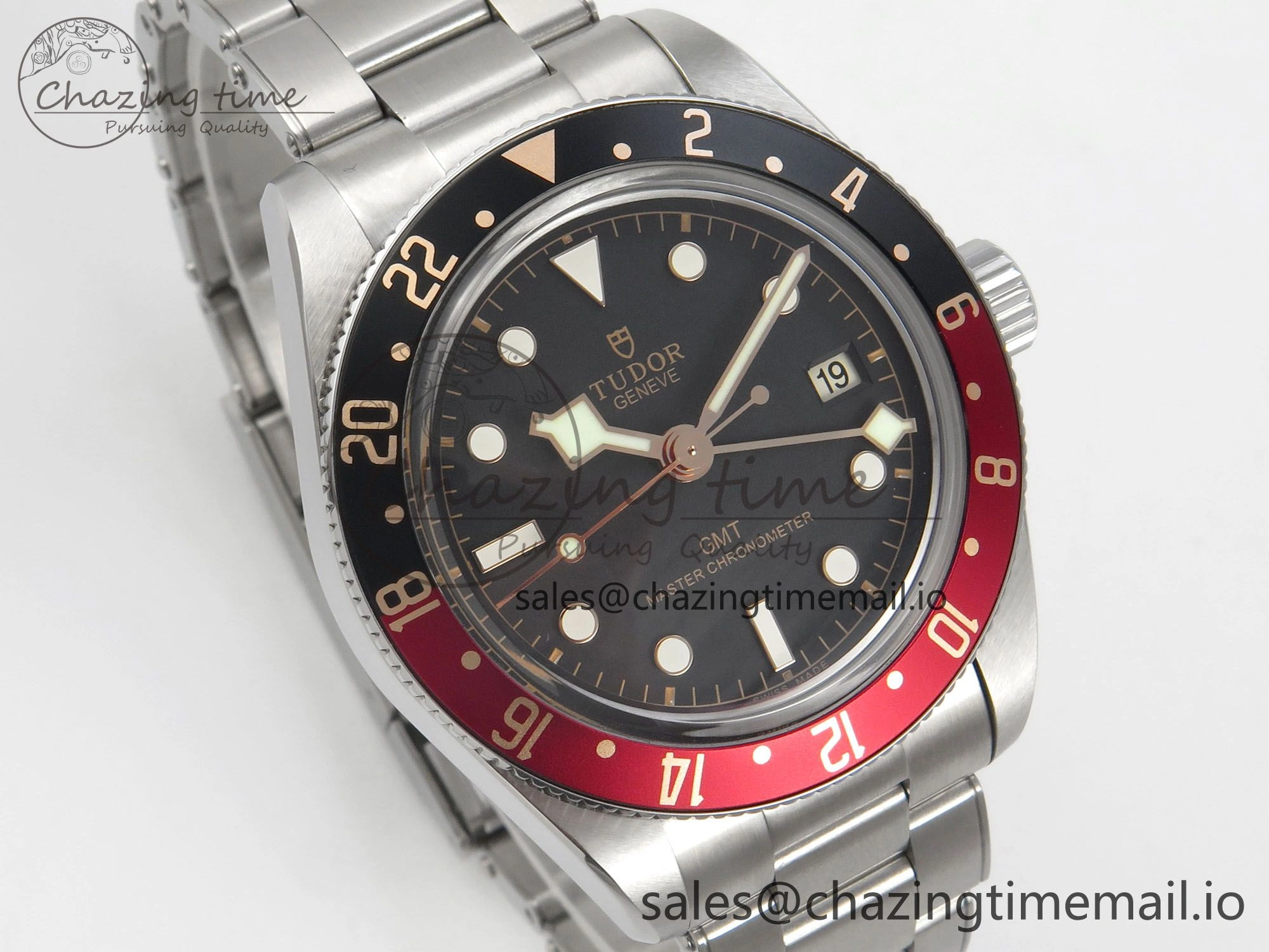 Black Bay GMT Pepsi Blue Red Bezel ZF Best Edition on SS Bracelet A Effortless 9729