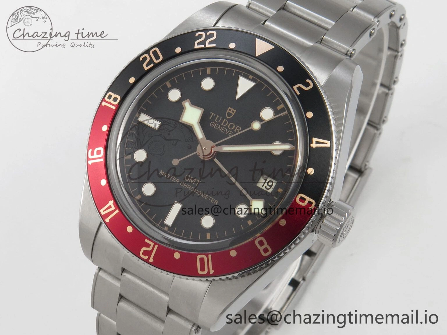 Black Bay GMT Pepsi Blue Red Bezel ZF Best Edition on SS Bracelet A Effortless 9729