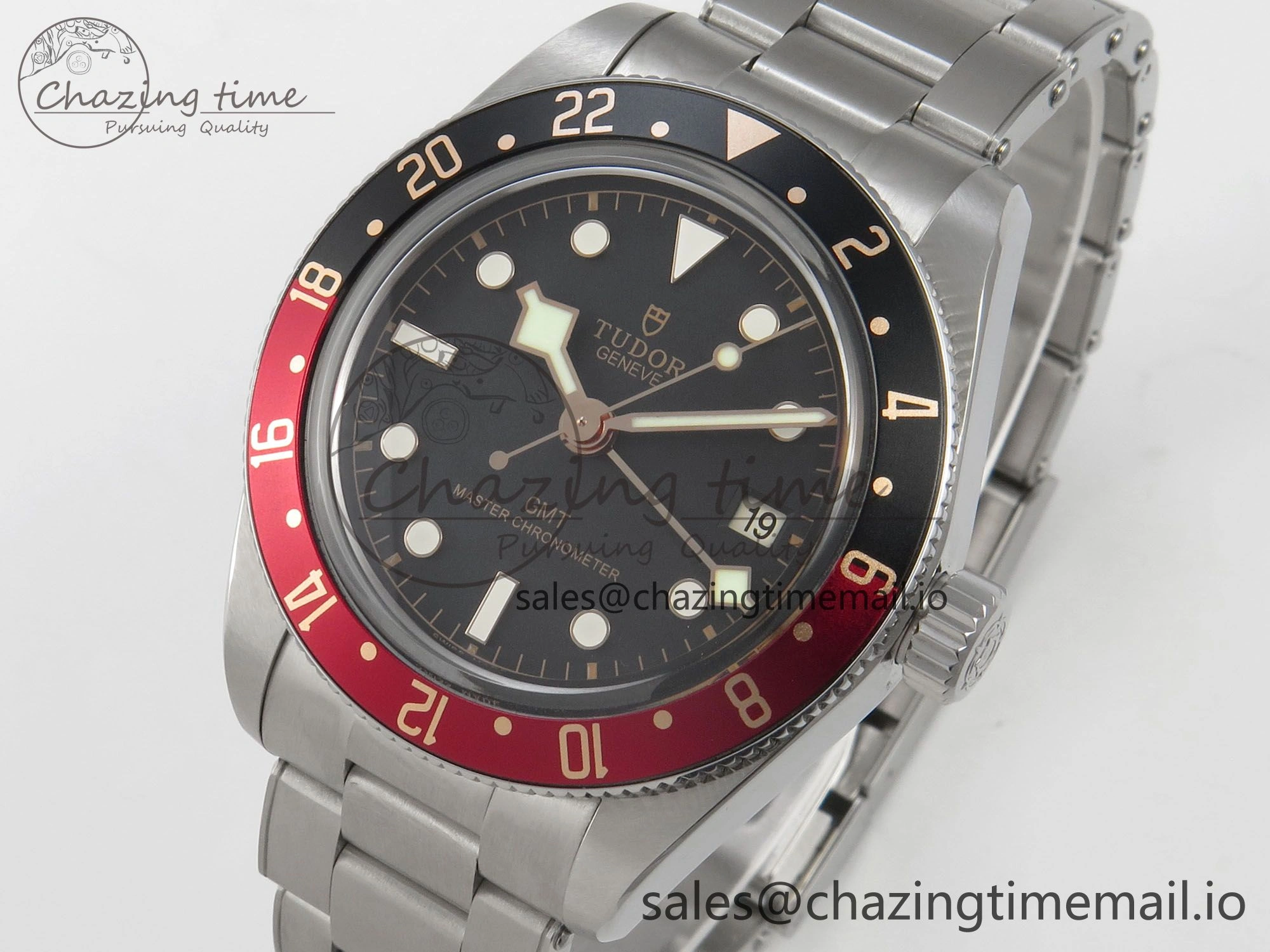 Black Bay GMT Pepsi Blue Red Bezel ZF Best Edition on SS Bracelet A Effortless 9729