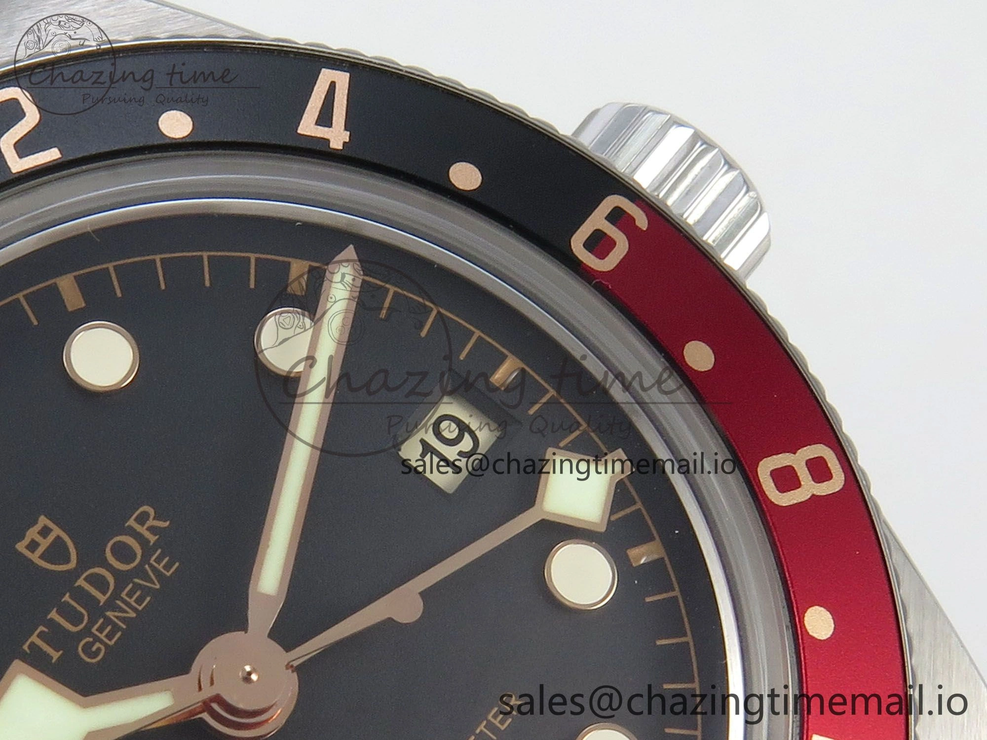 Black Bay GMT Pepsi Blue Red Bezel ZF Best Edition on SS Bracelet A Effortless 9729