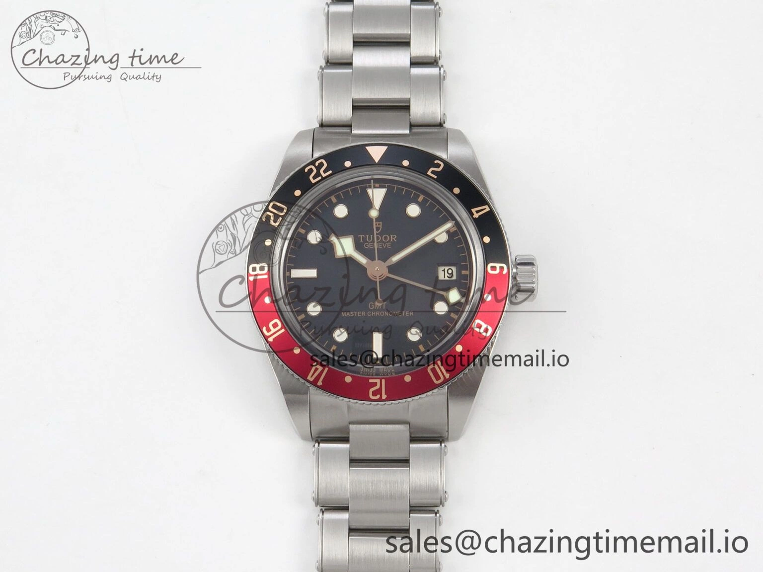 Black Bay GMT Pepsi Blue Red Bezel ZF Best Edition on SS Bracelet A Effortless 9729