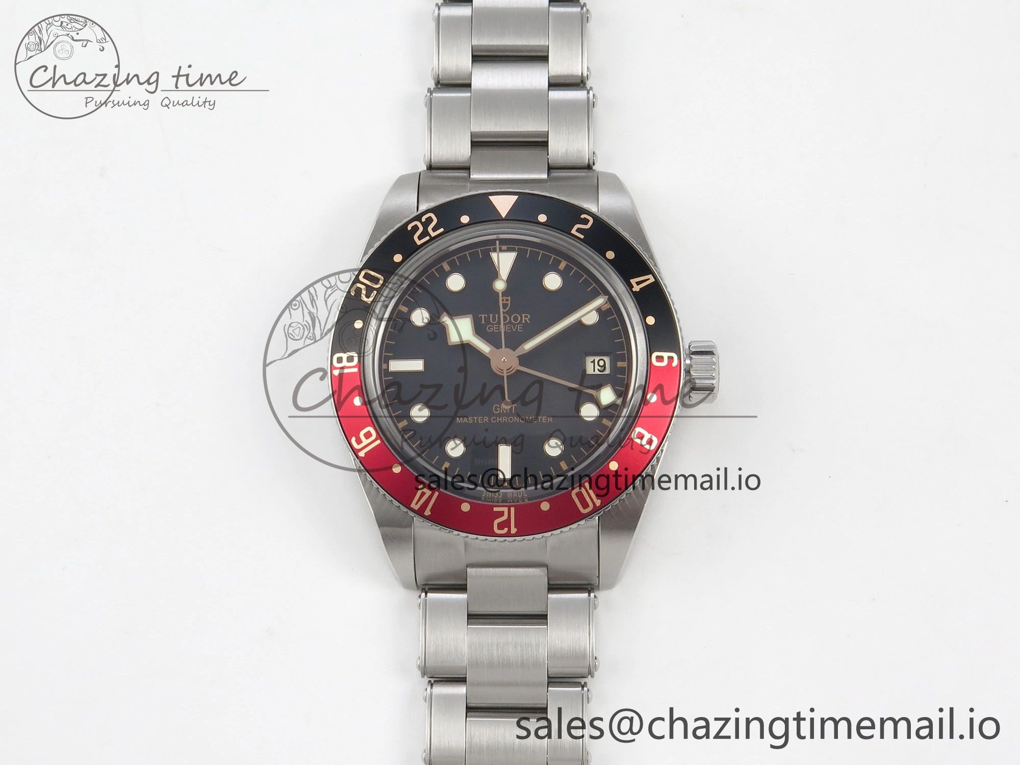 Black Bay GMT Pepsi Blue Red Bezel ZF Best Edition on SS Bracelet A Effortless 9729