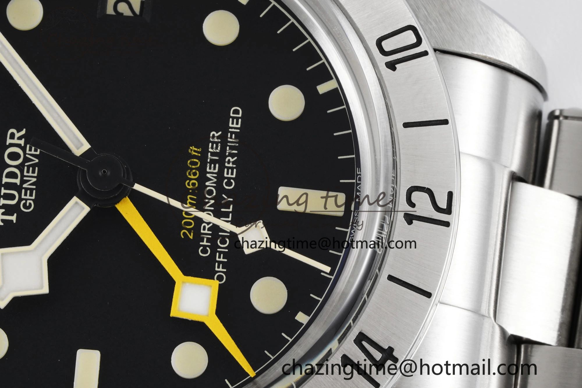TopPick Black Bay GMT SS Bezel ZF 1:1 Best Edition Black Dial on SS Bracelet A 9740