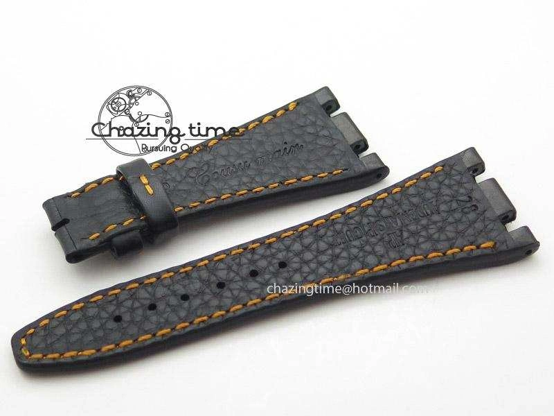 TechFriendly Black Leather Strap For Royal Oak Offshore 4155