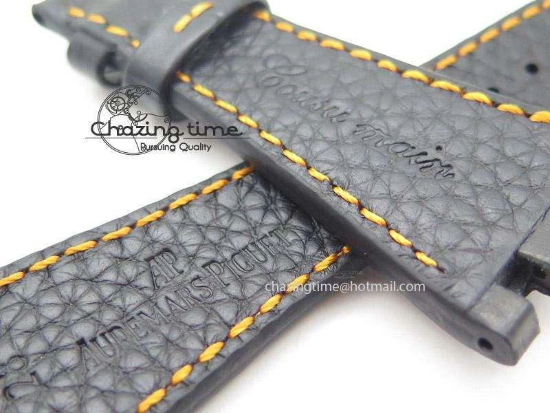 TechFriendly Black Leather Strap For Royal Oak Offshore 4155