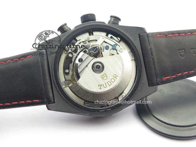 Black Shield Ceramic ZF 1:1 Best Edition Black Dial Red Markers On Black Leather Strap A SmartChoice 9779