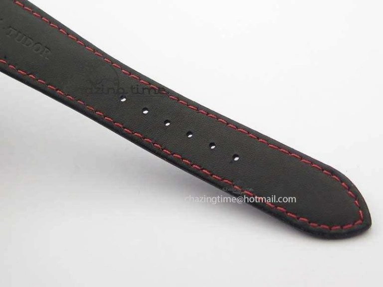 Black Shield Ceramic ZF 1:1 Best Edition Black Dial Red Markers On Black Leather Strap A SmartChoice 9779
